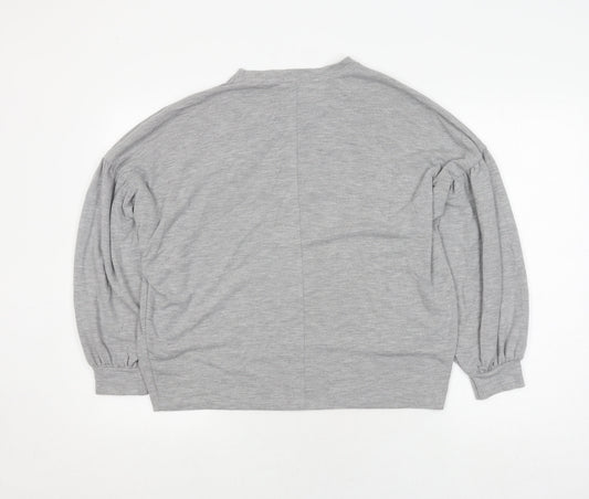 Womens UK Size 10 Stradivarius Grey Pullover Jumper