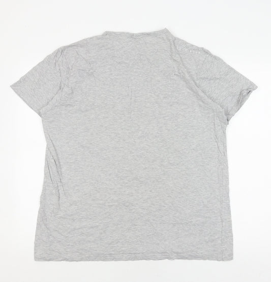 Mens UK Size 2XL HUGO BOSS Grey T-Shirt