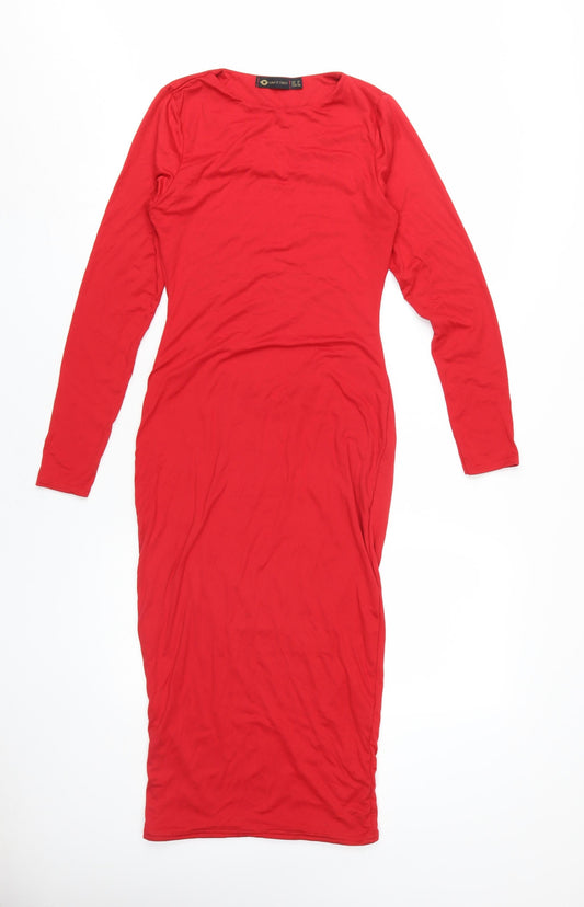 Additional front view of I SAW IT FIRST Red Bodycon Dress, size 10, Women's Fashion