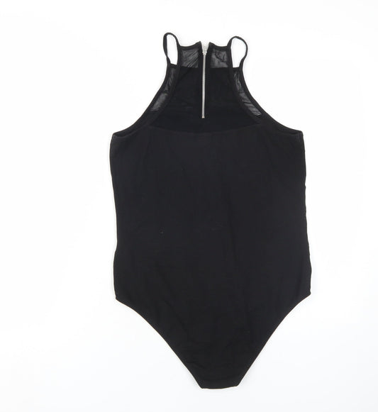 Lipsy Women's Black Bodysuit Size 14 - Essential Style