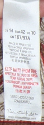 Miss Selfridge Women's Multicoloured Striped Tunic Blouse