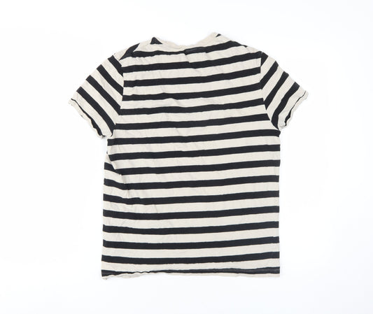 ASOS DESIGN Women's Black Striped T-Shirt, M