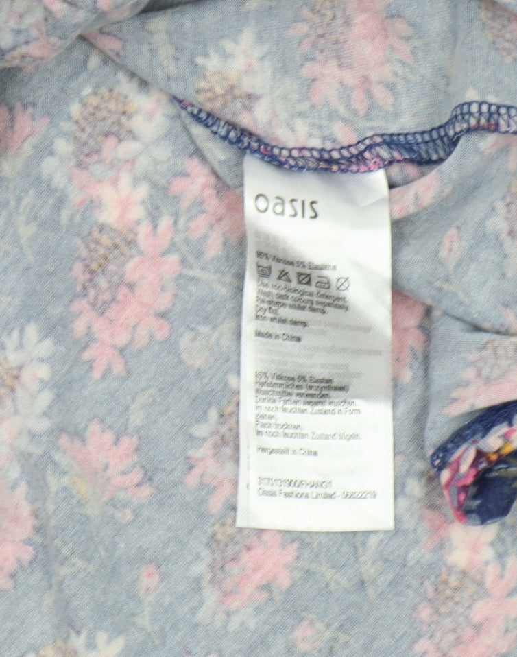 Oasis Women's Multicoloured Floral Slip Dress M