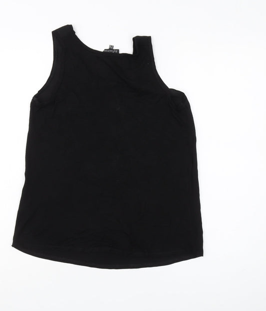 Womens UK Size 10 Warehouse Black Basic Tank