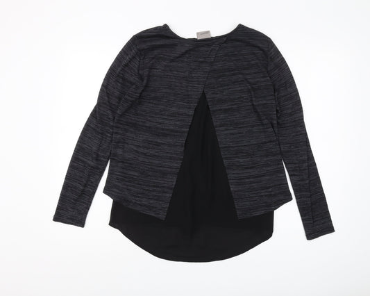 Womens UK Size M VERO MODA Black Basic Blouse