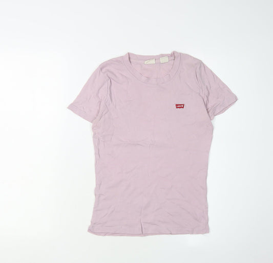 Womens UK Size XS Levi's Pink Basic T-Shirt