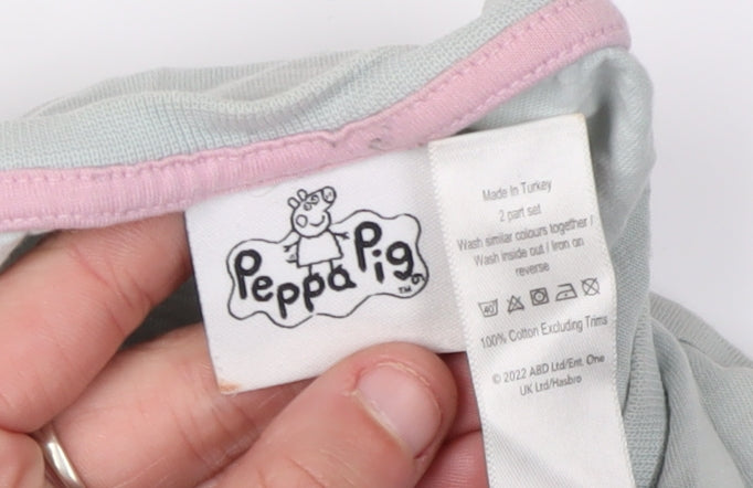 George Women Blue Long Sleeve T-Shirt Peppa Pig Size 12-14