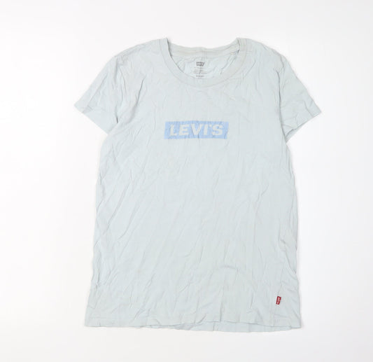 Womens UK Size XS Levi's White Jersey T-Shirt