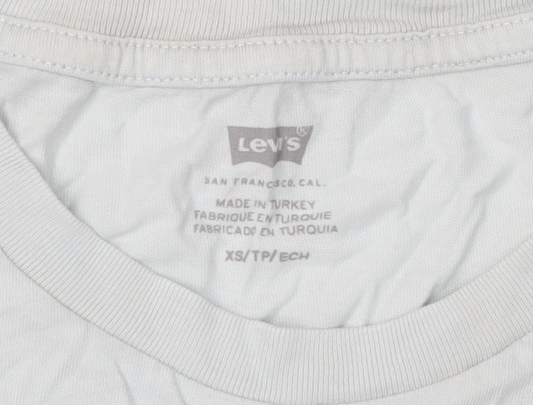 Womens UK Size XS Levi's White Jersey T-Shirt
