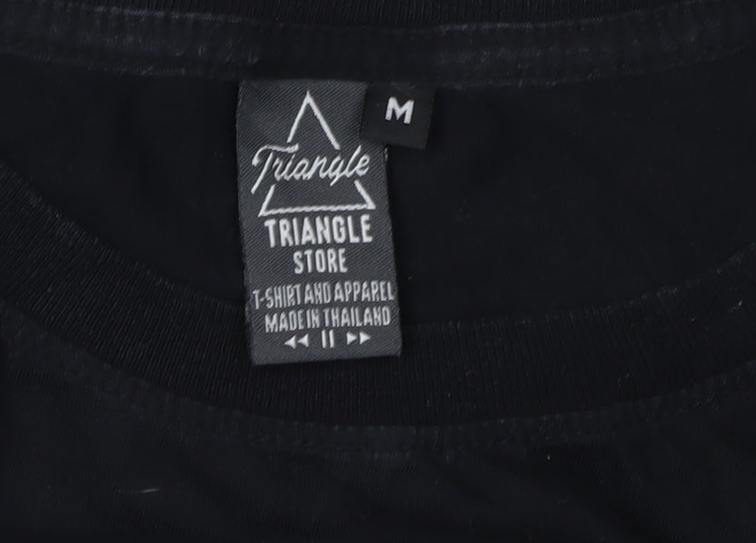Triangle Store Men's Black M Graphic Funny T-Shirt