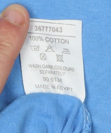 Urban Spirit Men's Blue XL Graphic Print T-Shirt