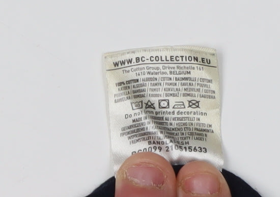 B&C Collection Men's Black L Bicycle Graphic T-Shirt