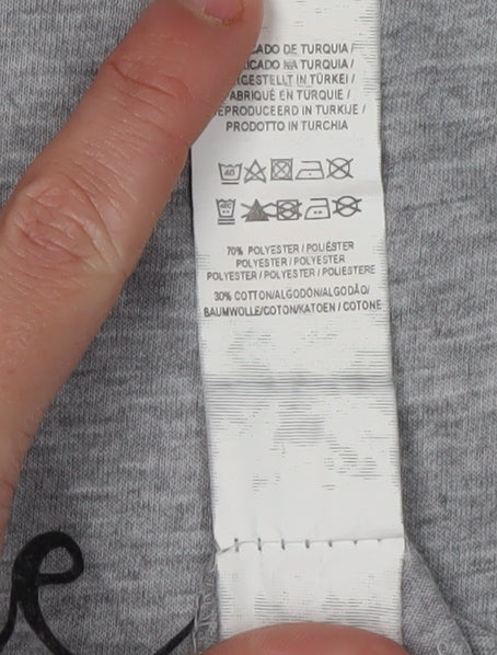 Unisex Adults UK Size 12 Disney Grey Basic T-Shirt