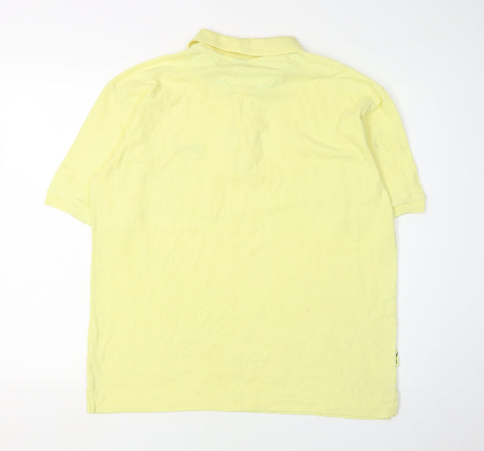 Slazenger Men's Yellow Medium Polo Short Sleeve
