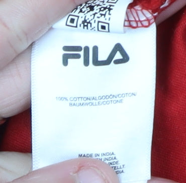 Mens UK Size S FILA Red T-Shirt