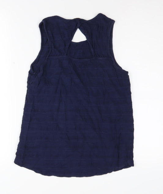 Jack Wills Women's Blue Cotton Sleeveless Tank UK 8