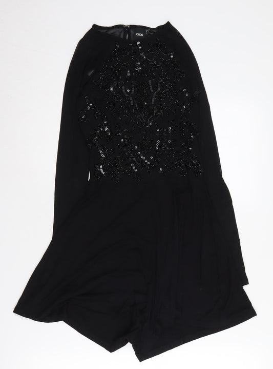 Womens UK Size 8 ASOS One-Piece Black Playsuit