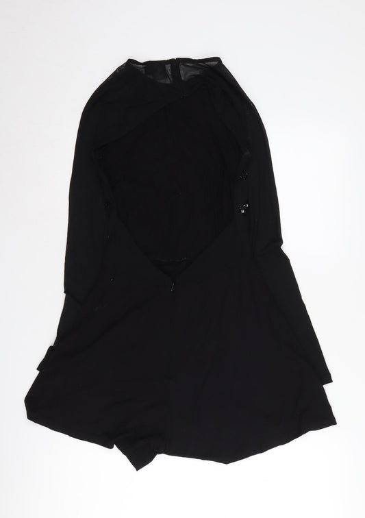 Womens UK Size 8 ASOS One-Piece Black Playsuit