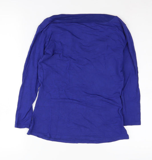 Jasper Conran Women's Blue V-Neck Blouse Size 10