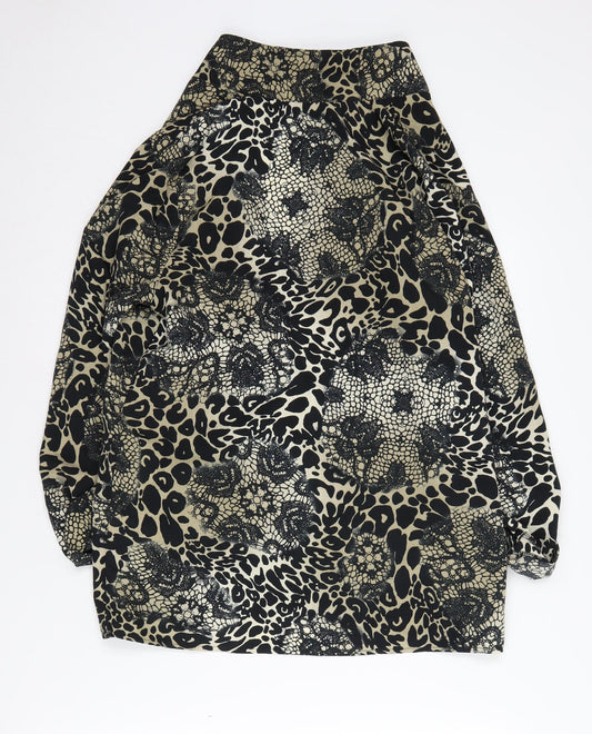 Miss Selfridge Women's Animal Print Kimono Blouse 14