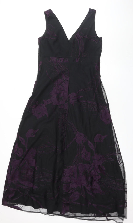 Marks and Spencer Women's Black Floral Dress