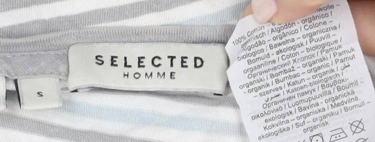 Selected Homme Men's Striped T-Shirt Multicoloured S