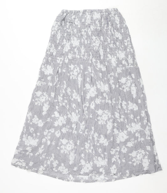 Peacocks Women's Multicoloured A-Line Midi Skirt L