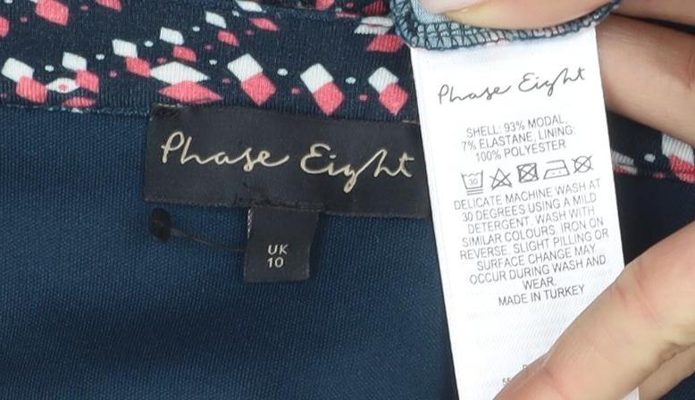 Phase Eight Women's Multicoloured Shift Dress Size 10