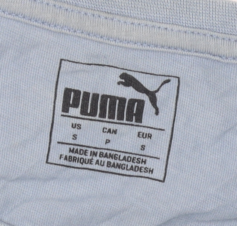 Puma Men's Blue Logo T-Shirt S