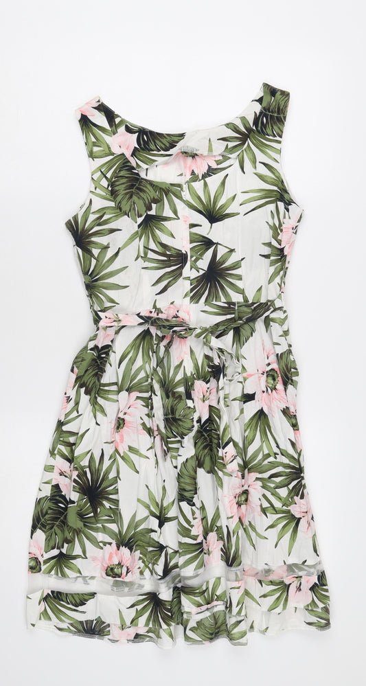 Dorothy Perkins Women's Floral A-Line Dress Size 10