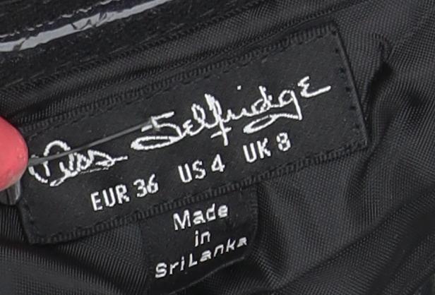 Miss Selfridge Women's Black Floral Jumpsuit Size 8