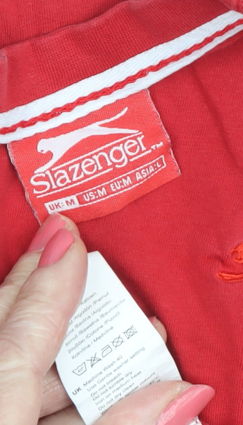 Slazenger Men's Red Crew Neck Medium T-Shirt