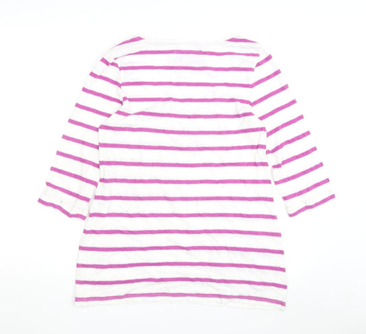 Womens UK Size 8 White Stuff Multicoloured Basic T-Shirt