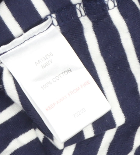 Womens UK Size 10 Cotton Traders Blue Basic T-Shirt