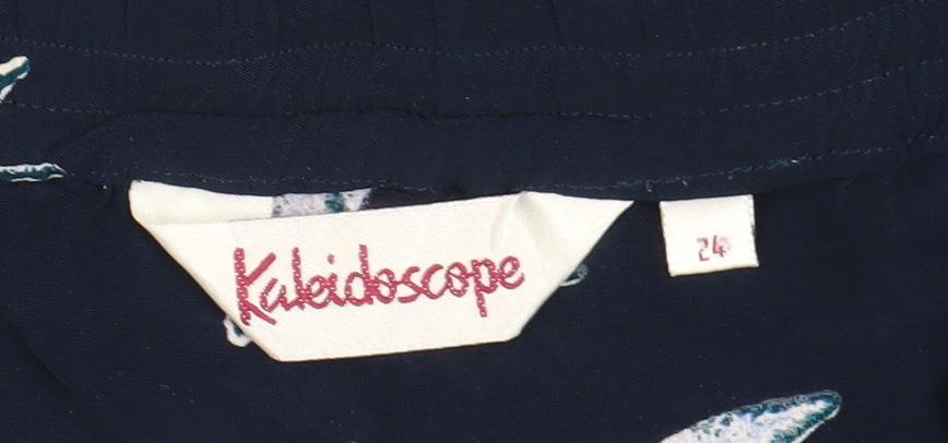 Kaleidoscope Women's Blue Animal Print Skirt Size 24