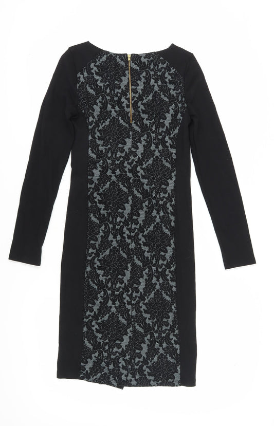 Phase Eight Women's Black Sheath Dress Size 10