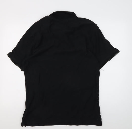 Steel & Jelly Men's Black XL Polo Shirt, Cotton