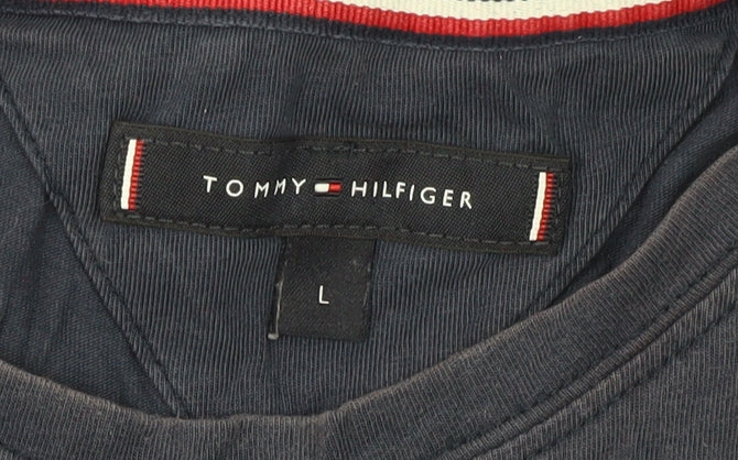 Tommy Hilfiger Men's Blue Crew Neck T-Shirt L