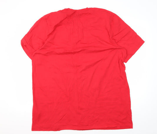 Looney Tunes Men's Red Christmas 2XL T-Shirt