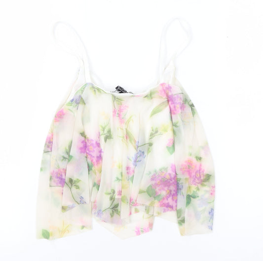 Womens UK Size 4 New Look Multicoloured Camisole Tank