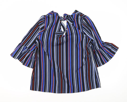 Papaya Women's Multicoloured Striped Blouse Size 12