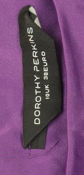 Dorothy Perkins Women's Purple Peplum Dress Size 10