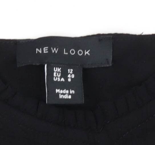 Womens UK Size 12 New Look Black Camisole Tank