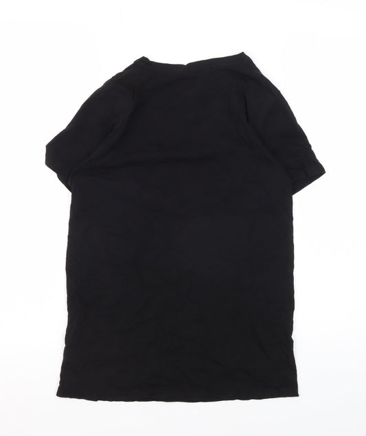 Womens UK Size 8 New Look Black Basic T-Shirt