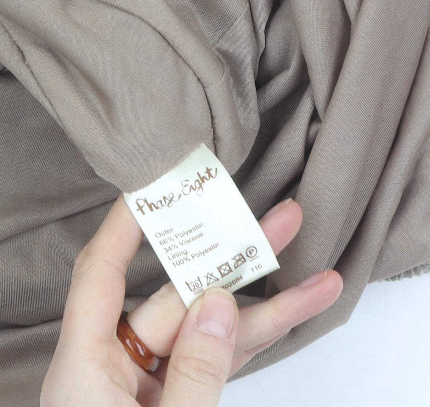 Phase Eight Beige Sleeveless A-Line Dress, Size 10