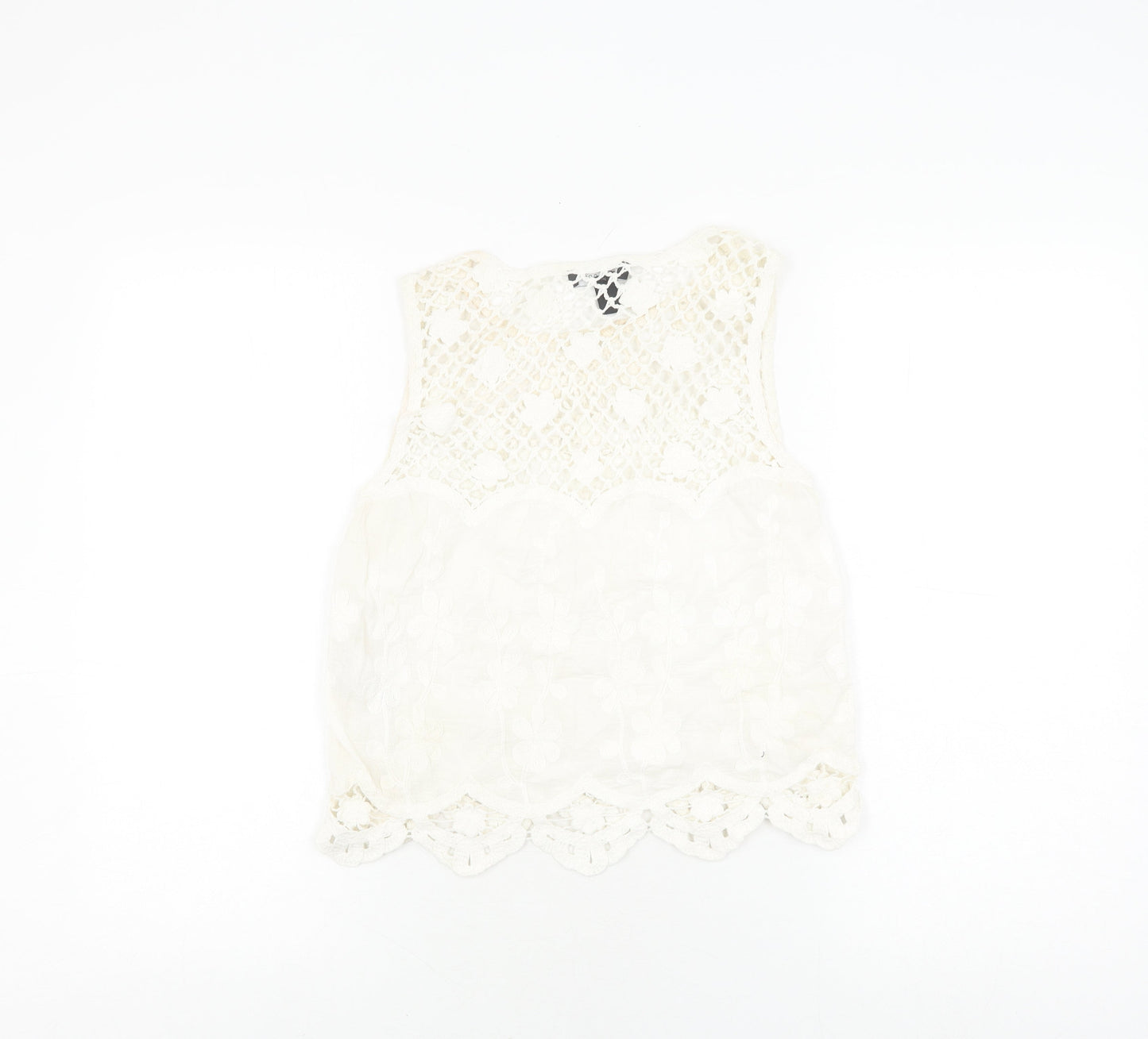 Womens UK Size XS New Look White Camisole Blouse