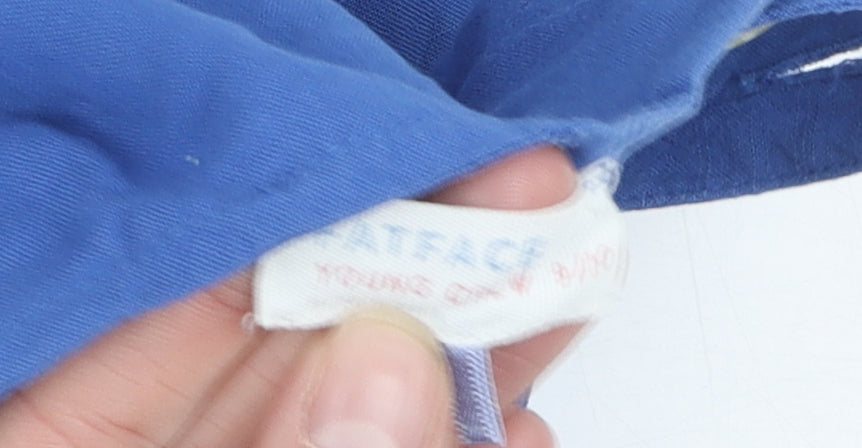 Fat Face Girls Blue Floral A-Line Dress, Size 4 Years