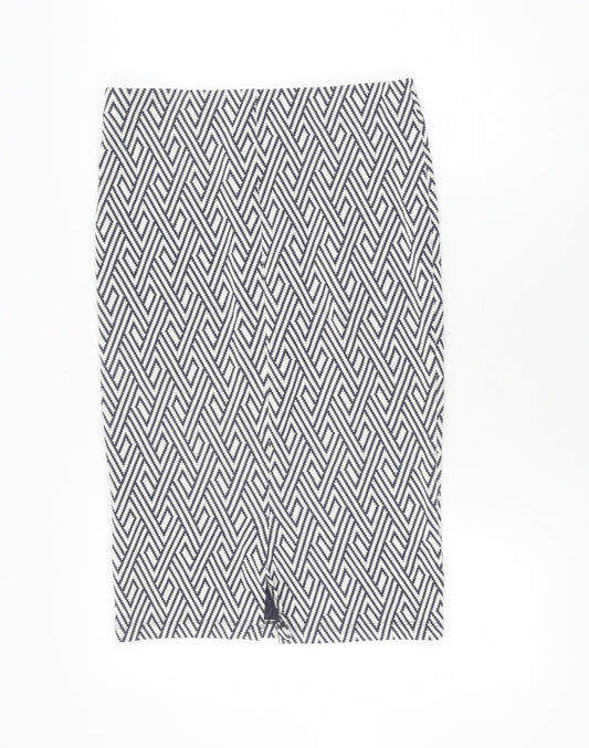 Womens UK Size L Zara A-Line Tweed Skirt
