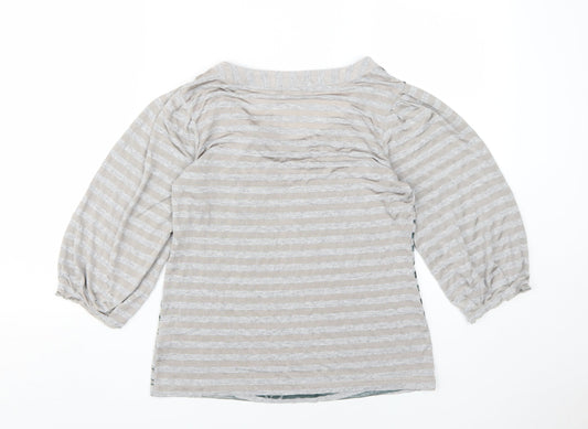 Womens UK Size 12 Marks and Spencer Grey Tunic Blouse