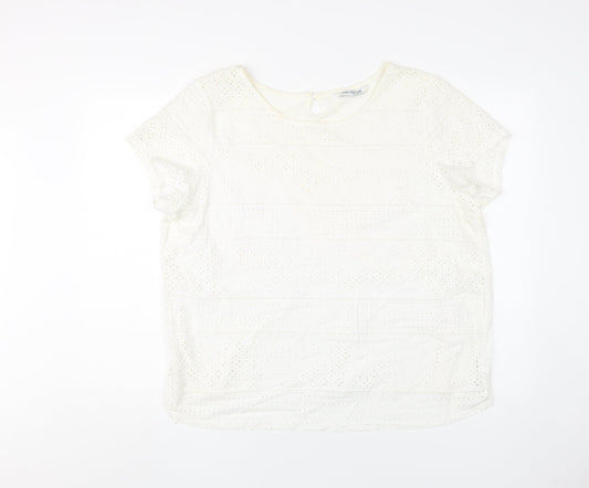 Womens UK Size 20 Debenhams Ivory Blouse